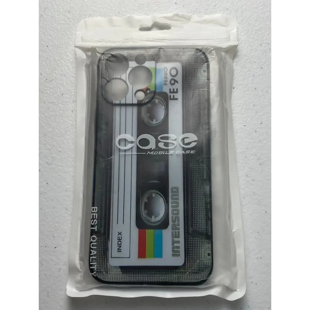 Cassette Retro Themed Snap-On Jelly Case for iPhone 13 Pro